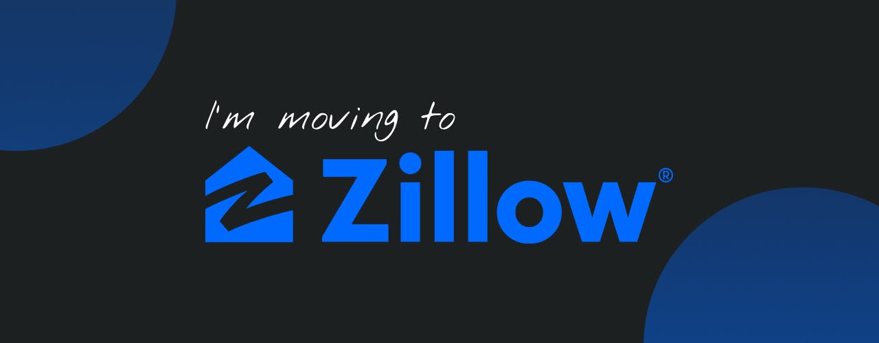 An image that says "I'm moving to Zillow" with the Zillow logo in the center.