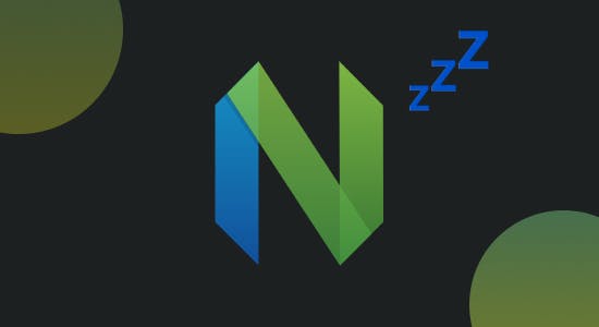 A picture of the Neovim logo being lazy.